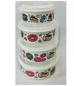 Судочки з кришкою 4шт Frico 823 Судочки з кришкою 4шт Frico 823