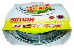 жаростійке скло simax 6106-6116 каструля з кришкою 1,5л жаростійке скло simax 6106-6116 каструля з кришкою 1,5л