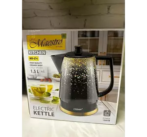 чайник Maestro керамічний 074  1,5л електричний чайник Maestro керамічний 074  1,5л електричний