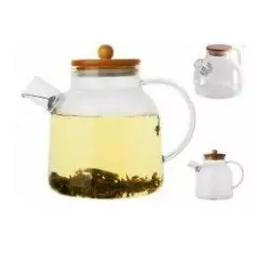 Чайник-заварник скляний 800мл Eb-19027 Чайник-заварник скляний 800мл Eb-19027