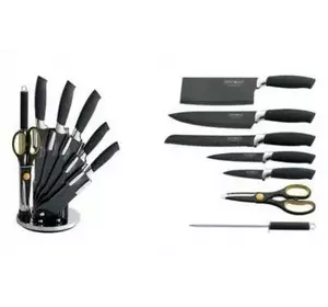 ножі на підставці RoyaltyLine BLK8W