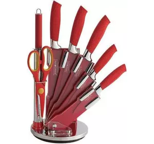 Набір ножів на підставці Royalty RL-RED8W