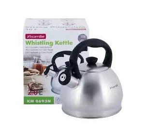 0693BL KM Чайник 2л з нерж\сталі зі свистком 0693BL KM Чайник 2л з нерж\сталі зі свистком
