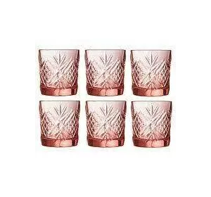 Склянка зальцбург розовий 6*300мл 9167\1