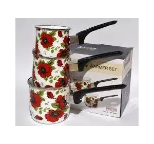 Набір турок емаль 3пр  А-Плюс 0968 Набір турок емаль 3пр  А-Плюс 0968